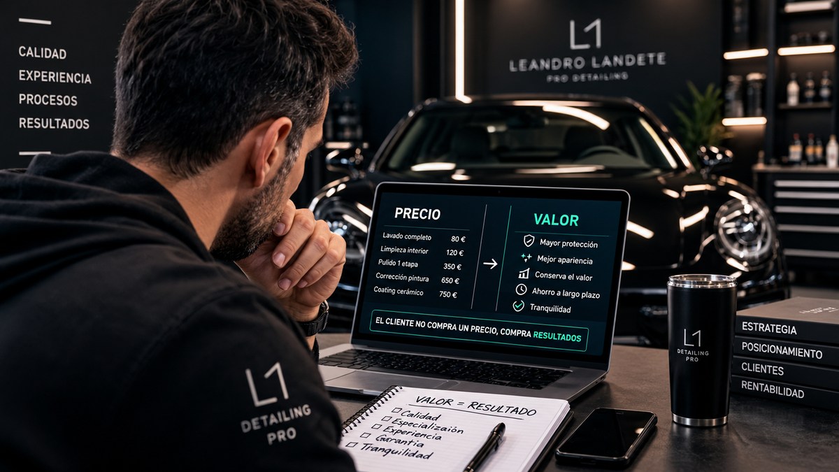 Cómo dejar de competir por precio en detailing y aumentar el valor de tus servicios